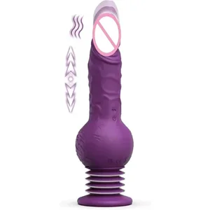 9.29 Inç Gerçekçi Yapay Penis Sokmak Yapay Penis Vibratör G-spot Anal Stimülasyon 10 Titreşimli Modları Yetişkin Oyuncaklar Seks Oyuncakları Kadın Erkek için