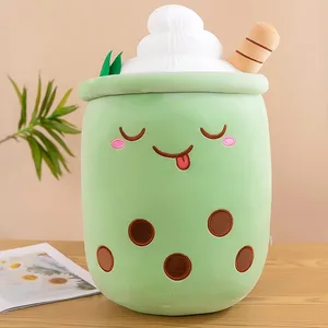 Söpö täytetyt Boba Pehmo Bubble Tee Ruoka Maitokuppi Pehmotyyny Pehmeä Kawaii Halaavat Pehmolelut Lahjat lapsille