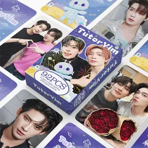 92ks TutorYim Thai BL Star Lomo Cards Set 60ks Photo Cards + 32P Decorative Stickers Idol Portrait Photocard Pro fanoušky dramatu