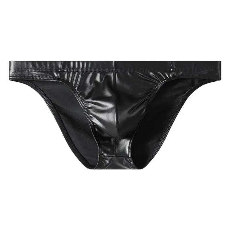 Waterproof Men Briefs Glossy Thong Silky Smooth Underpants Low-waist Men Underwear Waist Bulge Pouch Lingerie Panties Underpant