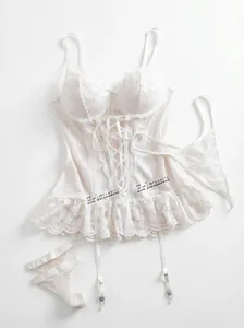 Sexy Lingerie Set Woman Lace Transparent