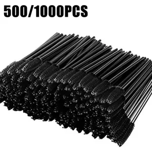 500/1000db szempilla kefe applikátor nagykereskedelmi szempillaspirál pálca ecsetek szempilla hosszabbításhoz szemöldök orsók szépségápolási eszközök