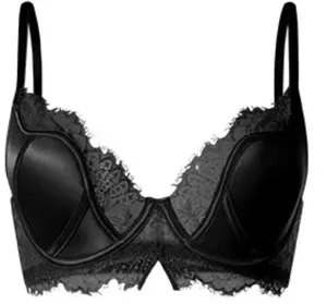 Bra Push Up Renda Satin Wanita Seksi Tipis Bersirkulasi Minimizer Cakupan Penuh Anti Kendur Lingerie Pengangkat Nirkabel 32-38AB