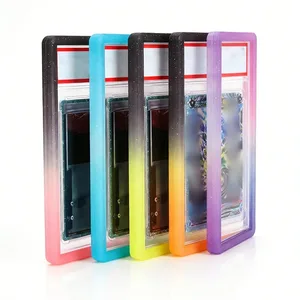 Custodia protettiva per paraurti in silicone sfumato, custodia protettiva per display, pelle TPU per supporto per giochi sportivi con lastre di carte classificate 35PT