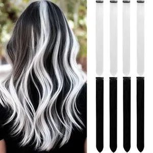 white and black