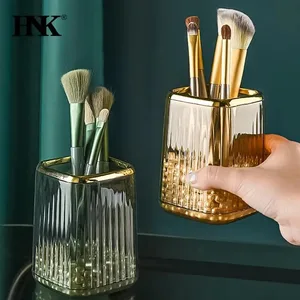 Luksus Makeup Organizers Desktop Kosmetisk børste Oppbevaring Box Office Penneveske Make Up Brushes Organizer Leppestift Diverse Holder