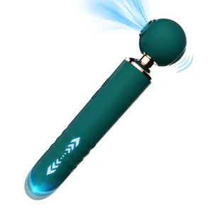 Sugende teleskopisk tryllestav Vibrator For Kvinner Kroppsmassasje G Spot Klitoris Stimulator Brystvorte Klit Suger Onani Sexprodukter