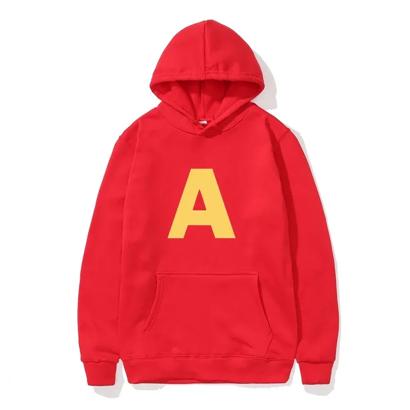 Alvin and The Chipmunks_ The Squeakquel's Pullover Womanfashion Drop الكتف البلوز متاح لأفضل صديق هوديي