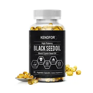 Oli de llavors negres 500 mg - Càpsules de Nigella Sativa premsades en fred - Sense gluten sense transgènics per a la salut general