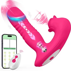 Dildo Vagian Massage Wand Rose Sucking V