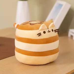 15CM Cute Cake Cat Plush Toy Kawaii Soft Stuffed Animal Pillow Anime Character Plushie Doll Para sa mga Bata Kaarawan Regalo Dekorasyon sa Bahay