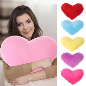 Coração brinquedos de pelúcia dia dos namorados travesseiro macio kawaii brinquedo lindo presente para aniversário casa decorativo macio travesseiro de pelúcia