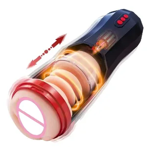 Masturbator masculin retractabil complet automat de buzunar păsărică Vibrator anal vaginal Cupă de avion Jucării sexuale pentru adulți pentru bărbați