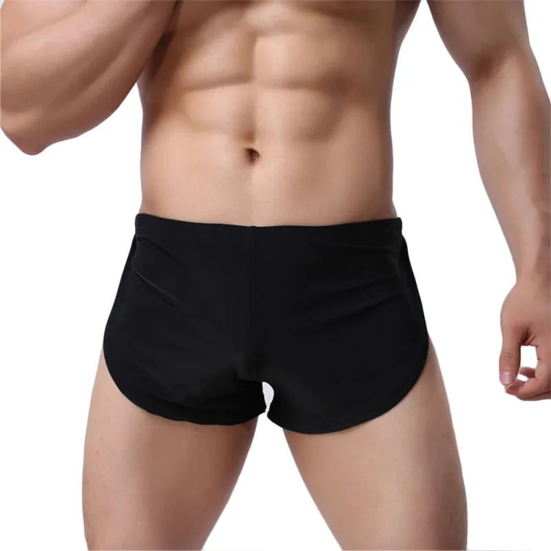 Male Panties Underwear Boxers Breathable Men Boxer Pajamas Side Split Underpants Cueca Homem Shorts Sleepwear