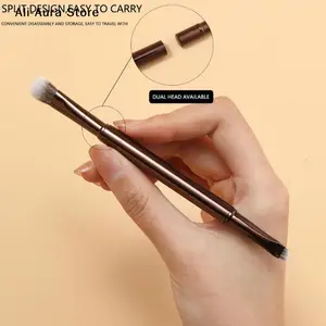 6Pcs Mini Travel Makeup Brushes Set With Box Portable Cosmetic Powder Foundation Blush Concealer Brushes Makeup Tools