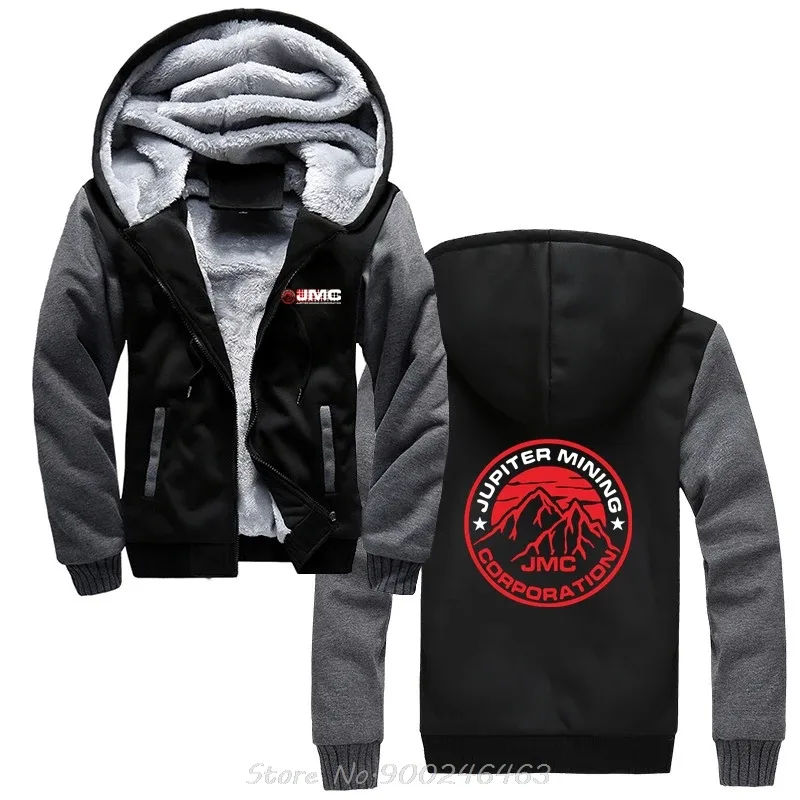 New Red Dwarf Series Jupiter Mining Corporation Jmc Company Space Corps Hoodie Men Hoody Casual Jacket Zip Up Hoodies
