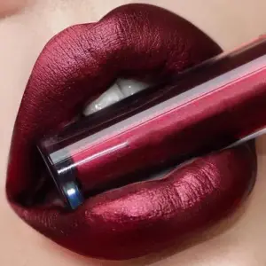 Batom líquido metálico fosco, à prova d'água, longa duração, copo antiaderente, brilho labial brilhante, feminino, maquiagem para lábios, 12 cores