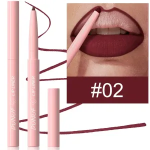 12 Farve Vandtæt Lip Liner Blyant Mørkerød Brun Læbestift Blyant Lip Outline Nøgen mat læbestift Crayon Contouring Tint Makeup