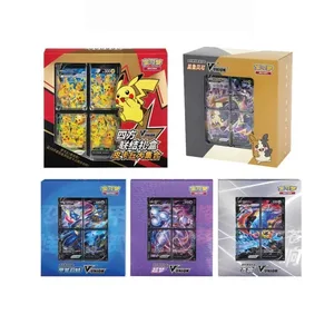 庫存正品 100% 原始寶可夢 Ptcg 卡四重奏耦合 V-Union 禮盒皮卡丘大收集莫魯貝克 Mew-Two Ptcg