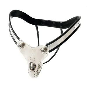 Mandlig kyskhedsanordning taljebælte rustfrit stål hanebur penisærmet cockringe Dick BDSM Bondage Kit Voksen sexlegetøj til mænd 18