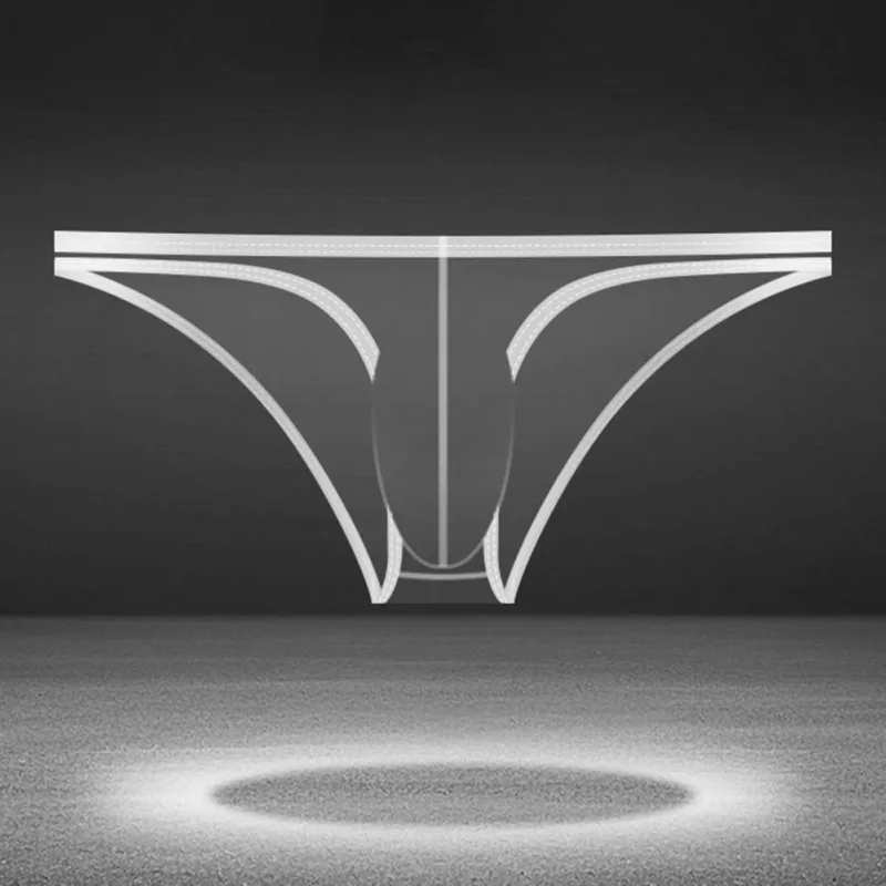 1PC Sommer Nyt Undertøj Herre Ice Silk Briefs Ultratynde Gennemsigtig Åndbar Sexet Komfortabel Lavtalje Underbukser Til Mænd 3256809692642600