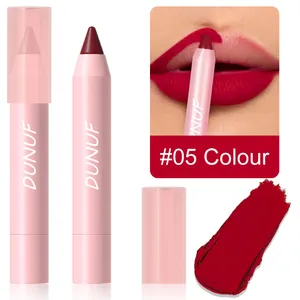 18-farver læbestift blyant Vandtæt sexet rød mat konturfarvet læbestift holdbar non-stick kop Lipliner pen Læbe makeup kosmetik