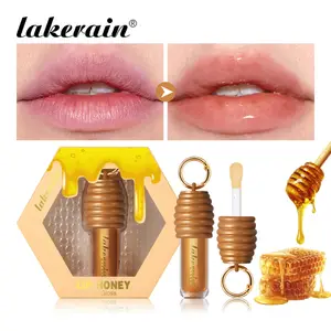 Lluentor de llavis Lakerain Honey Textura brillant Lleuger No enganxós de llarga durada Hidratat Magnífic acabat brillant Maquillatge de llavis suau