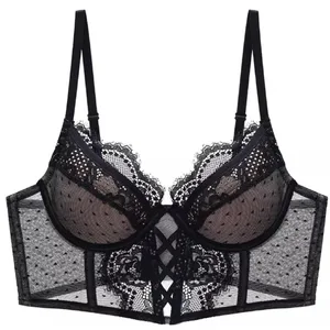 Push Up csipke fehérnemű szett nőknek áttetsző ruhával, puha aládrót melltartóval Fishbone Teddy szexi menyasszonyi nászutas öltözék S-XL