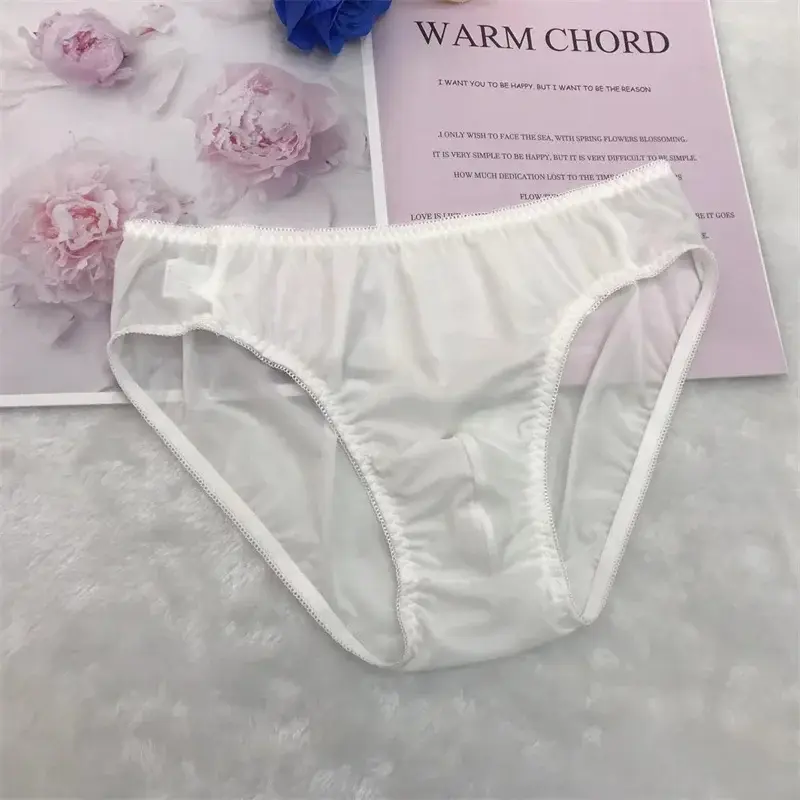 Sexy men's underpants for men's daily ultra-thin translucent concave convex style briefs Soft and breathable gay underwear