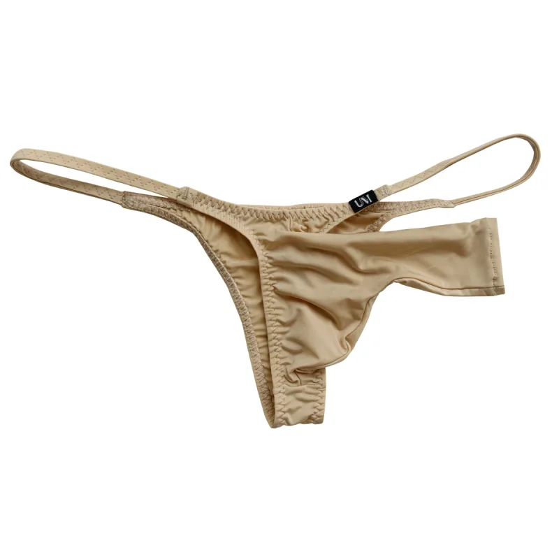 Sissy szexi férfi hosszú ujjú, nyitott ágyéki bikini, puha sztreccs, elválasztott tasak, légáteresztő alvási nappali alsónemű
