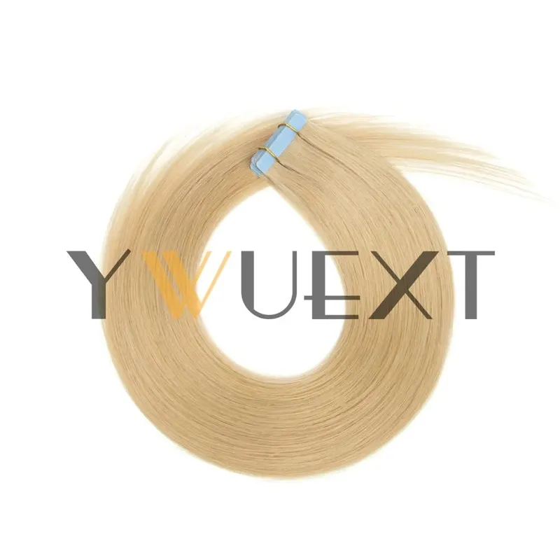 30g Real Human Hair Tape in Extensions 12-20 Inches Natural Straight Seamless Tape Hair On Double Sided Tape 20pcs/pack 8 Colors Available for Women