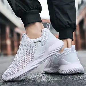 Summer Tennis Casual Mesh Shoes Breathable Hollow training fitness Platform Soft Bottom Running Lightweight Vulcanized Shoes