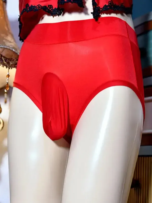 Men Sheer Shiny G 스트링 시시 U 볼록한 주머니 끈 팬티 통기성 속옷 시스 브리프 유니섹스 고탄성 플러스 섹시한
