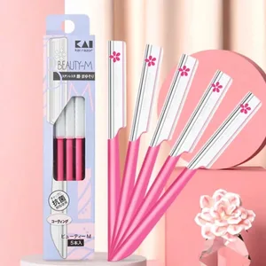 부드럽고 깨끗한 정리를위한 5pcs 작고 절묘한 Beipin 전문 눈썹 트리머 날카로운 블레이드