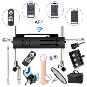 200W Turbo Gear Powerful Sex Machine F21S 1-15cm Telescopic Length Love Machine with Dildo for Adult Masturbation